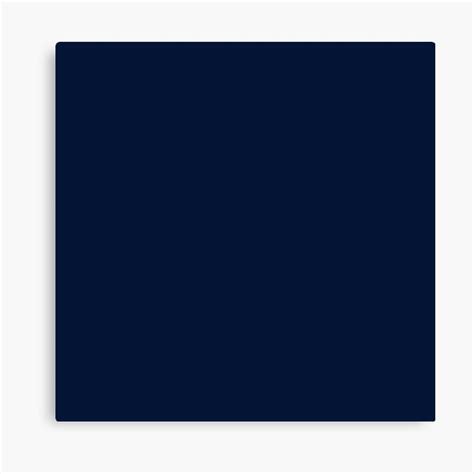 Dark Blue Maastricht Blue Solid Color Canvas Print By Patternplaten