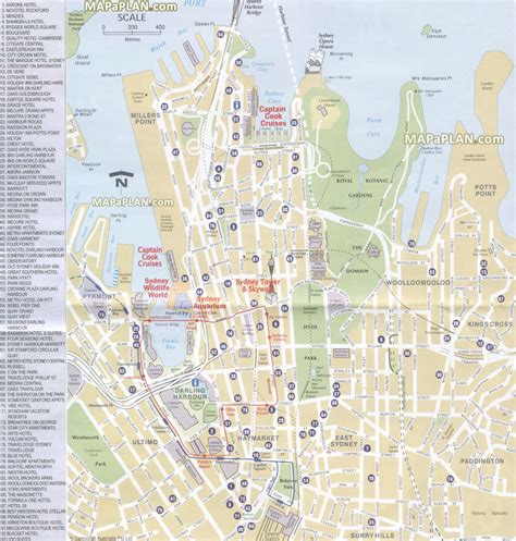 Map Of Sydney Tourist Attractions Gambaran