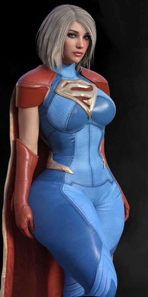 power girl supergirl injustice 2 pauldron marvel cosplay girl cartoon digital artist
