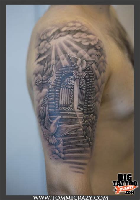 Gates of heaven tattoo heaven tattoos kevin gates tattoos different symbols heaven's gate religious tattoos picture tattoos tattoo drawings tattoo inspiration. gates to heaven at the top my... - Tattoo.com
