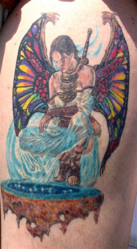 The wearer may also want to show independence by having it. Warrior Angel Tattoos | angel warrior tattoo gothic ...