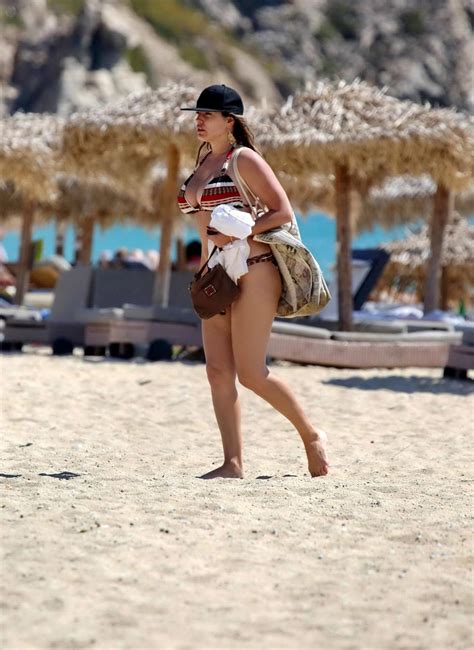 Kelly Brook Showing Off Her Bikini Body On A Beach In Greece Porn Pictures Xxx Photos Sex