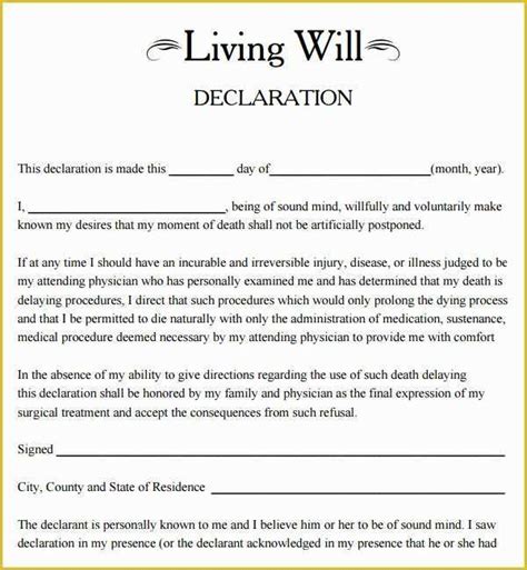 Free Last Will And Testament Template Pdf Of Free Printable Last Will And Testament Blank Forms