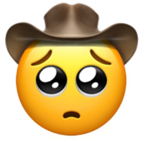 Sad Cowboy Emoji Png Png Image Collection