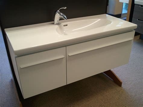 Offset Sink Floating Vanity Master Bath Ideas White Inside Ikea Remodel