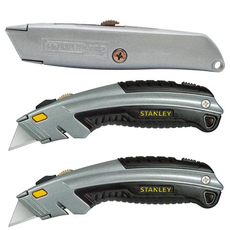 Stanley Utility Knife Set 3 Pack Stht10478dwh The Home Depot