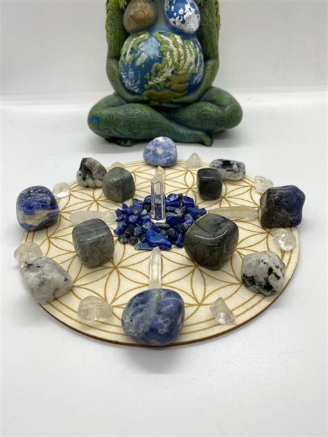 Develop Psychic Abilities Crystal Grid Kit Reiki Charged Etsy