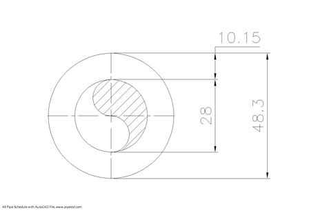 Schedule Std Pipe 1 12 Inch Dn40 Mm Standard Pipe Sizes With