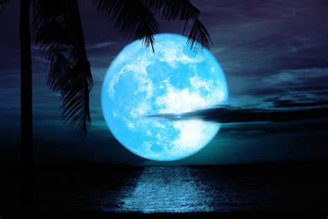 Blue Moon Over Sea Stock Photos Pictures And Royalty Free Images Istock