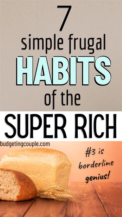 7 Frugal Habits Of The Super Rich In 2021 Frugal Habits Frugal