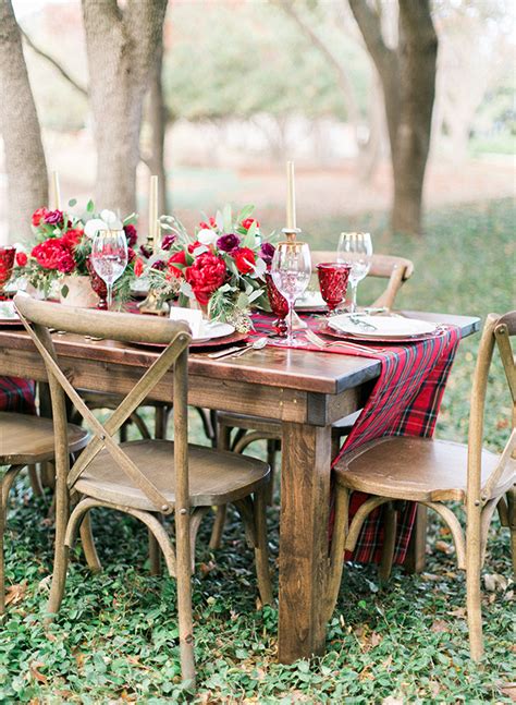 32 fun christmas party themes that are better than another ugly sweater party you'll feel inspired to deck more than just the halls with these original ideas by caroline picard and katie bourque Outdoor Red & Plum Christmas Dinner Party - Inspired By This