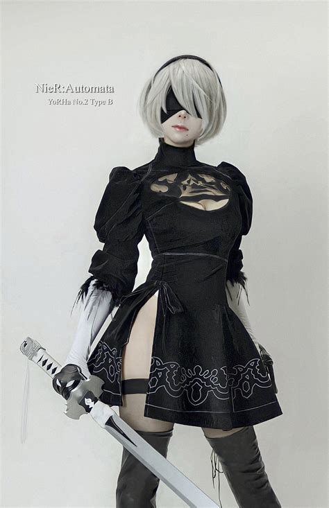 Sexy Nier Automata Yorha 2b Cosplay Suit Anime Women Outfit Disguise