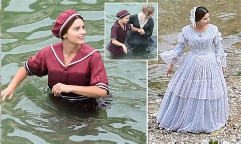 Jenna Coleman Slips Into 19th Century Bathing Suit During Victoria