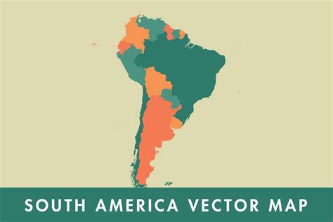 South America Presentation Map Vector Maps Gambaran