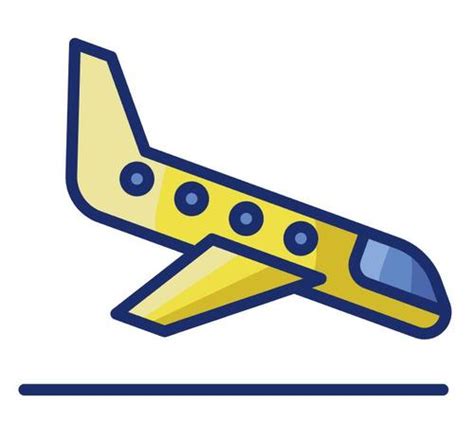 Airplane Landing Clip Art