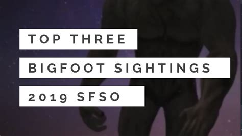 Top Three Bigfoot Sightings 2019🙉sfso Youtube