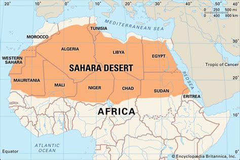 6 Free Printable Sahara Desert Map With Countries Pdf World Map With