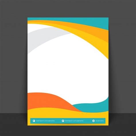 Free Vector Abstract Flyer Template Or Banner Design With Colorful