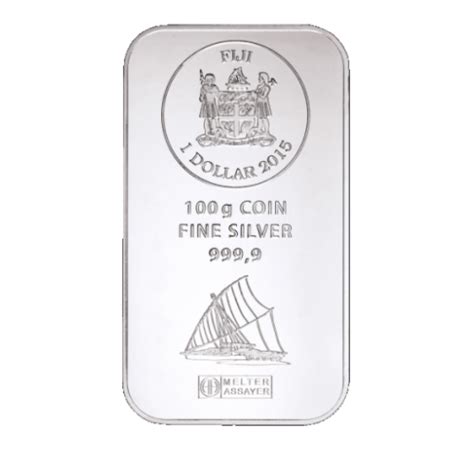 100 Gram Fiji Silver Coin Bar