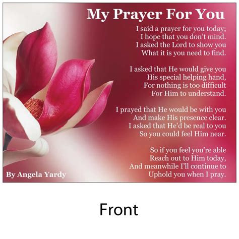 Prayer Quotes And Poems Quotesgram