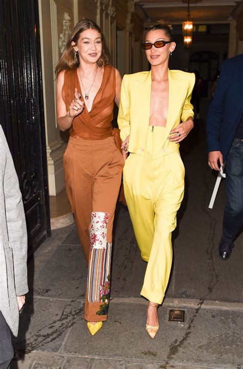 Gigi And Bella Hadid Arrives At The Americans In Paris Event 05