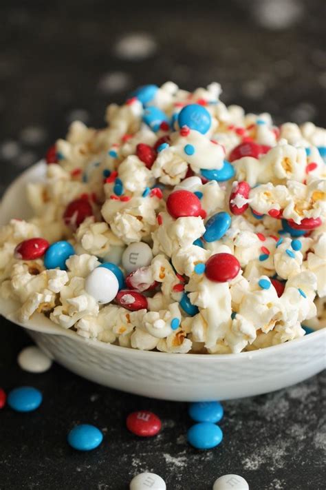 June Recipe 4th Of July Patriotic Popcorn