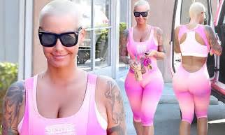 Amber Rose Hits The Gym After Twitter Battle With Ex Kanye West Daily