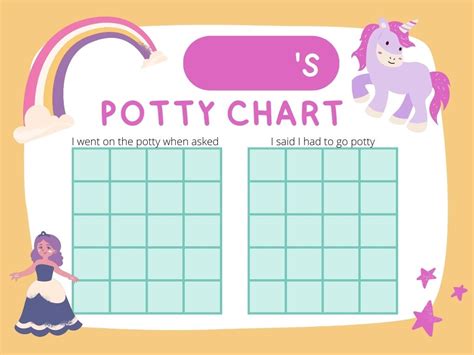 Princess Potty Chart Printable Free