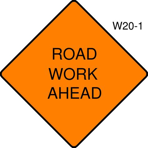 Road Work Ahead Sign Clip Art At Vector Clip Art Online