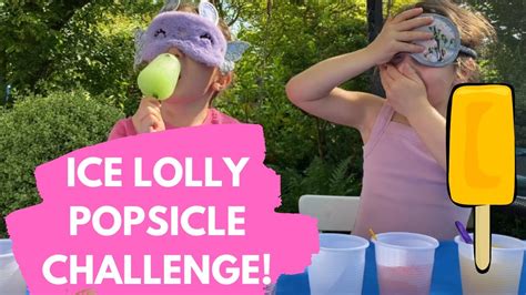 Ice Lolly Popsicle Challenge Youtube