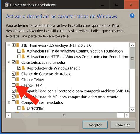 Activar O Desactivar Características De Windows 10 Índice Tutoriales