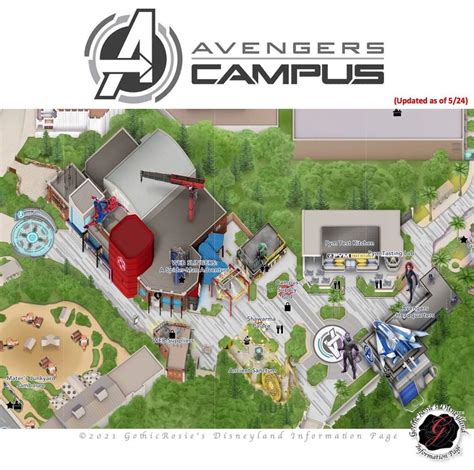 First Look Guide Map For Avengers Campus At Disney California