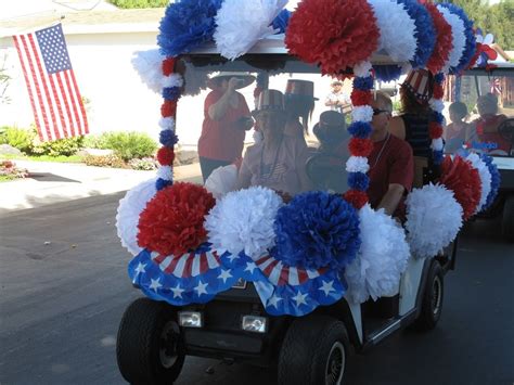 Lots of kids having fun. 4th of July golf cart. | Golf cart decorations, 4th of ...