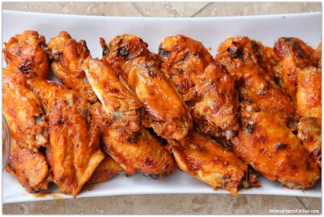 Peach Barbecue Baked Chicken Wings Mama Harris Kitchen
