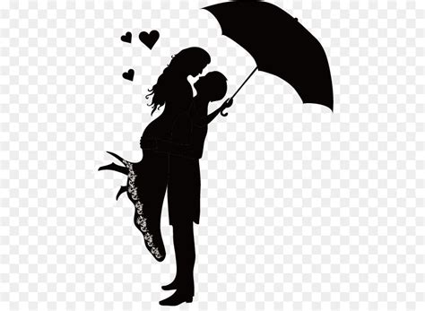 Silhouette Walking Couple Clip Art Silhouettes Png Download 1098