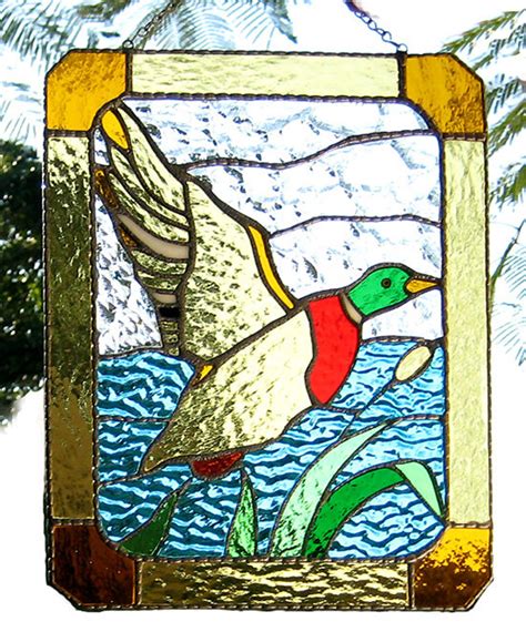 Stained Glass Suncatcher Goose Geese Gift Idea X Etsy