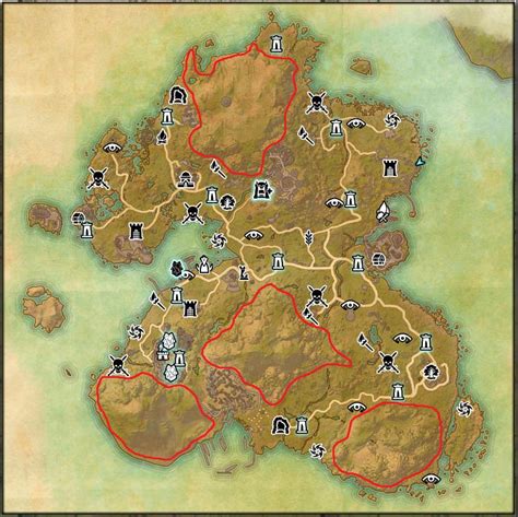 Eso Vvardenfell Public Dungeon Locations Auridon Map The Elder