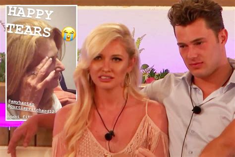 love island star curtis pritchard s mum left in tears during scandalous recoupling with amy hart