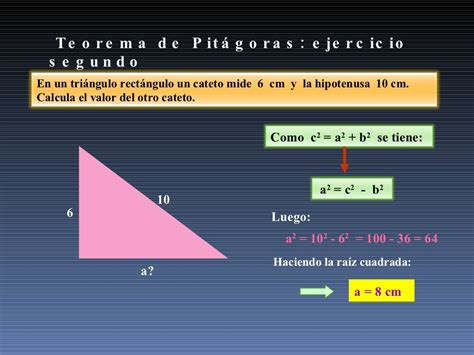 El Teorema De Pitagoras