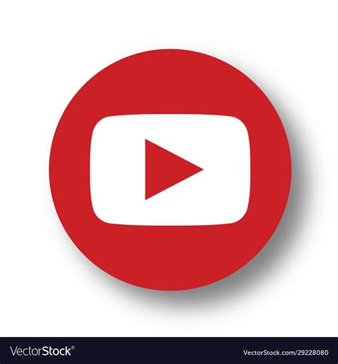 Youtube Logo Icon Royalty Free Vector Image Vectorstock
