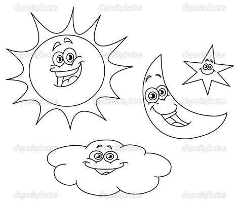 Sun And Moon Coloring Pages To Download And Print For Free