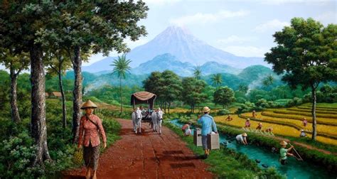 41 Top Populer Lukisan Pemandangan Desa Jaman Dulu Pemandangan