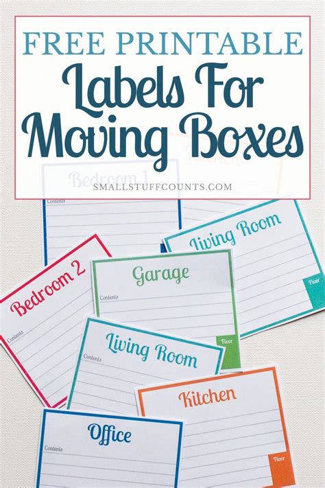 Free Printable Labels For Moving Boxes