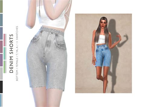 The Sims Resource Denim Shorts