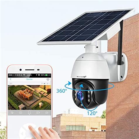 outdoor security camera solar powered battery wifi camera wirefree outdoor 1080p pan tilt