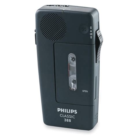 Philips Pm388 Mini Cassette Voice Recorder Headphone Portable