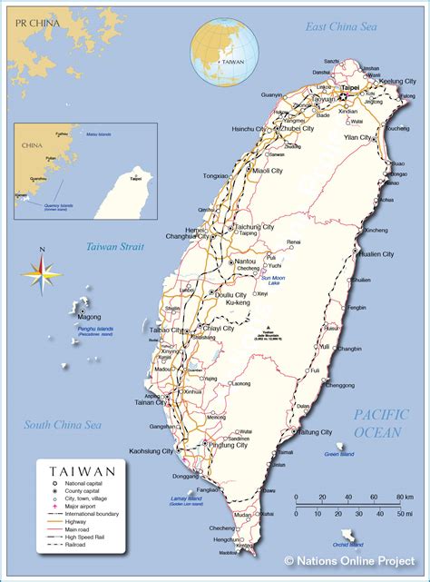 Map Taiwan Color 2018