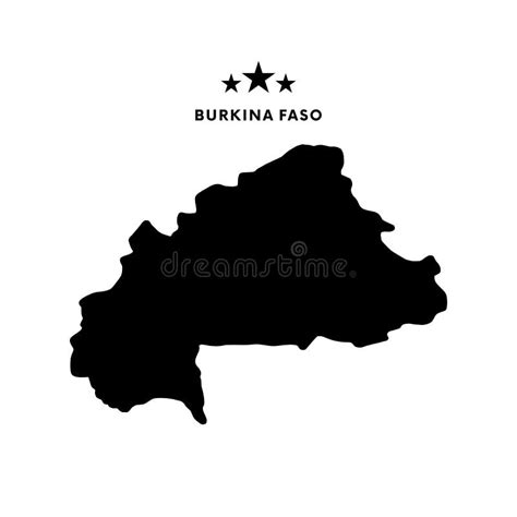 Burkina Faso Map Vector Illustration Stock Illustration