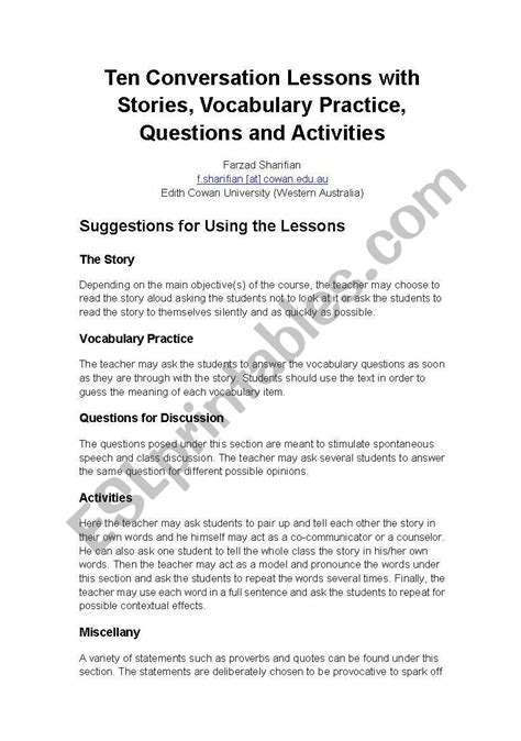 Speaking Worksheet Can You Exercises Pinterest Idiomas Esl