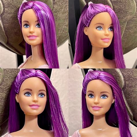 Barbie Doll Hybrid Reroot Ooak Fashionista Style Doll Etsy
